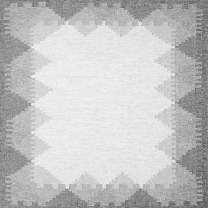 Serging Thickness of Abstract Gray Contemporary Rug, con432gry
