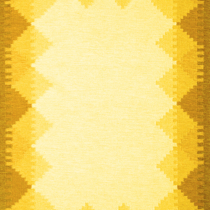 Machine Washable Abstract Yellow Contemporary Rug, wshcon432yw