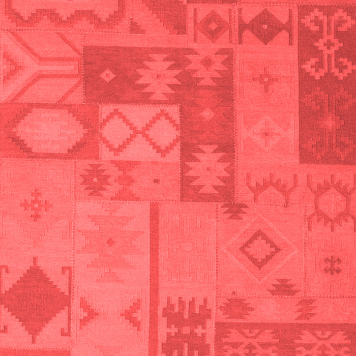 Patchwork Red Transitional Area Rugs