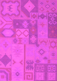 Patchwork Pink Transitional Rug, con433pnk