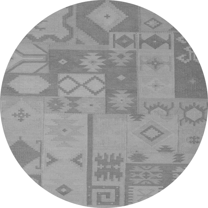 Square Patchwork Gray Transitional Rug, con433gry