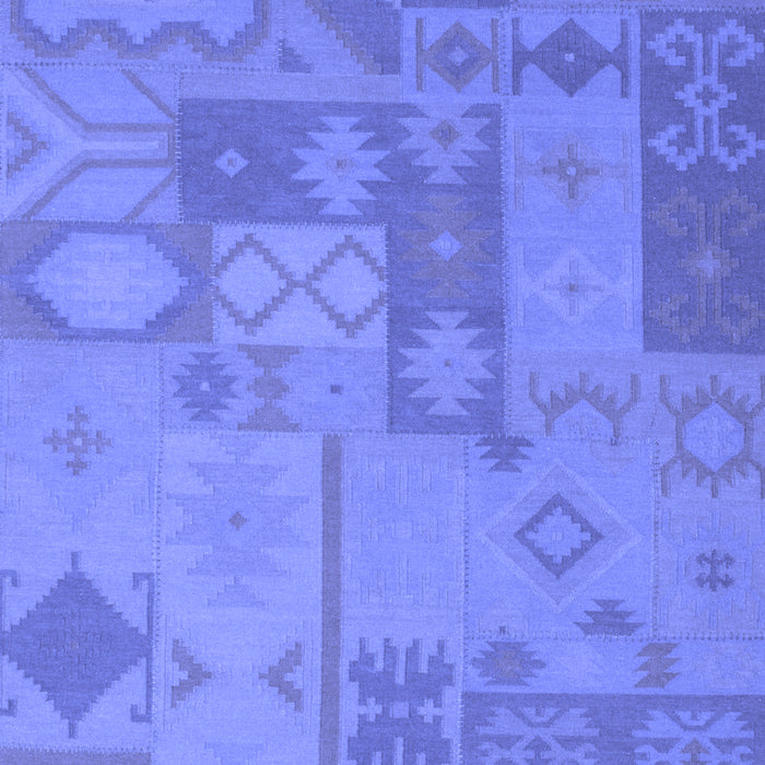 Patchwork Blue Transitional Rug, con433blu