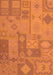 Serging Thickness of Machine Washable Patchwork Orange Transitional Area Rugs, wshcon433org