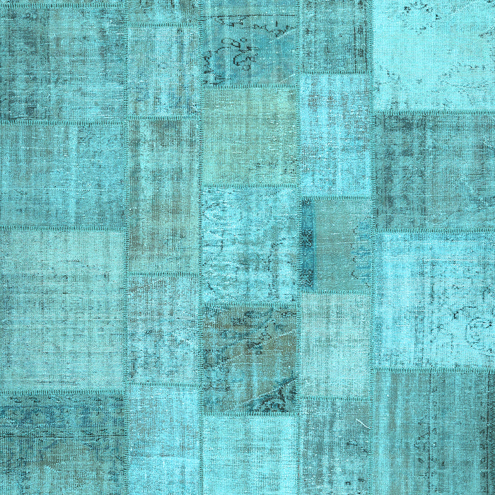 Patchwork Light Blue Transitional Rug, con434lblu