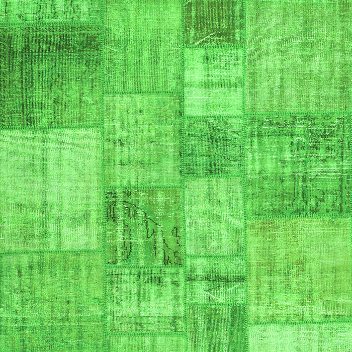 Patchwork Green Transitional Rug, con435grn