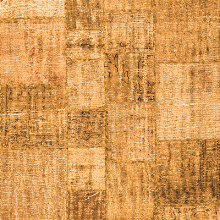 Patchwork Orange Transitional Rug, con435org