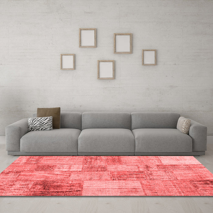 Transitional Red Washable Rugs