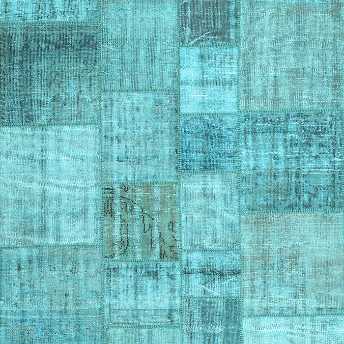 Patchwork Light Blue Transitional Rug, con435lblu