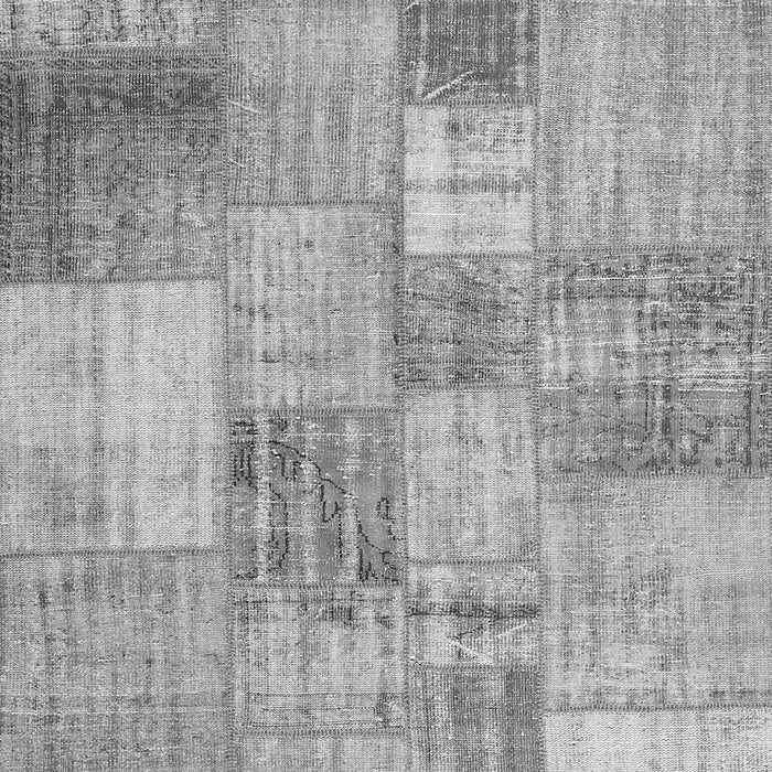 Serging Thickness of Machine Washable Patchwork Gray Transitional Rug, wshcon435gry