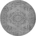 Square Abstract Gray Contemporary Rug, con436gry