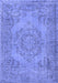 Abstract Blue Contemporary Rug, con436blu