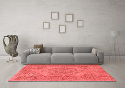 Contemporary Red Washable Rugs