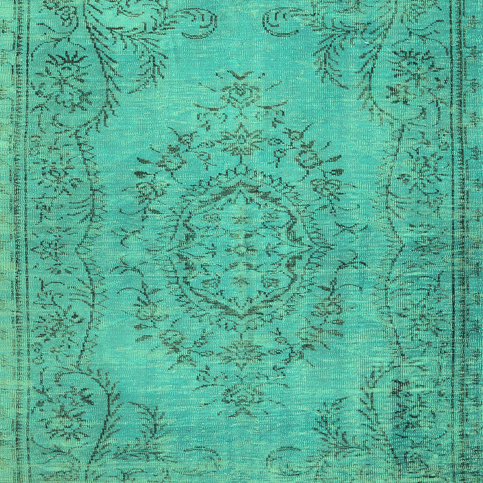 Machine Washable Abstract Turquoise Contemporary Area Rugs, wshcon436turq