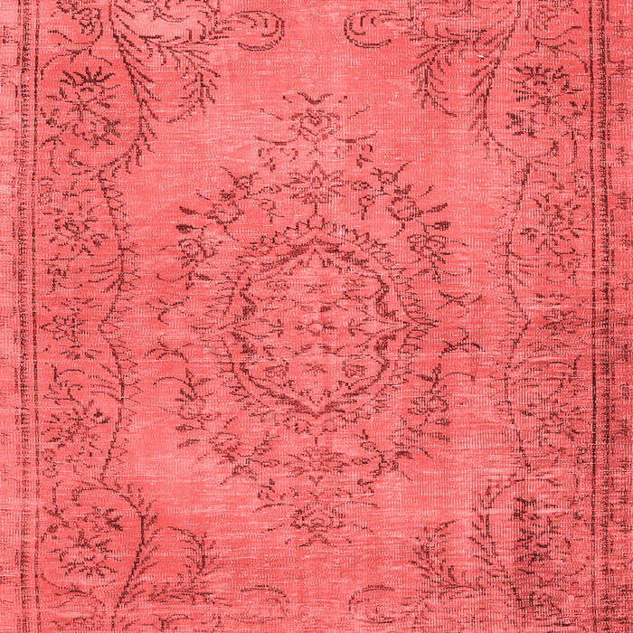 Machine Washable Abstract Red Contemporary Rug, wshcon436red