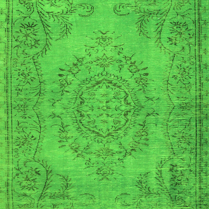 Abstract Green Contemporary Rug, con436grn