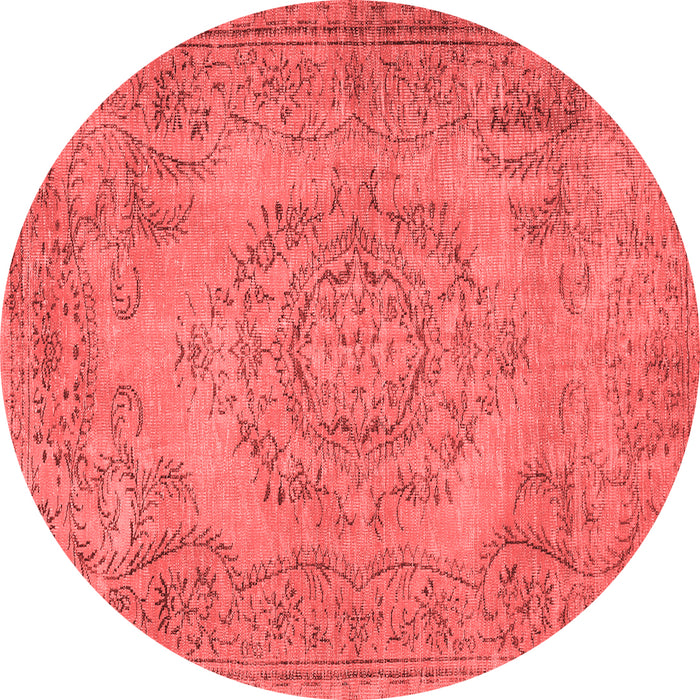 Machine Washable Abstract Red Contemporary Rug, wshcon436red