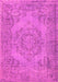 Machine Washable Abstract Pink Contemporary Rug, wshcon436pnk