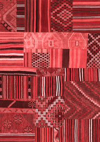 Patchwork Red Transitional Rug, con437red