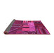 Sideview of Patchwork Pink Transitional Rug, con437pnk