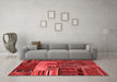 Transitional Red Washable Rugs