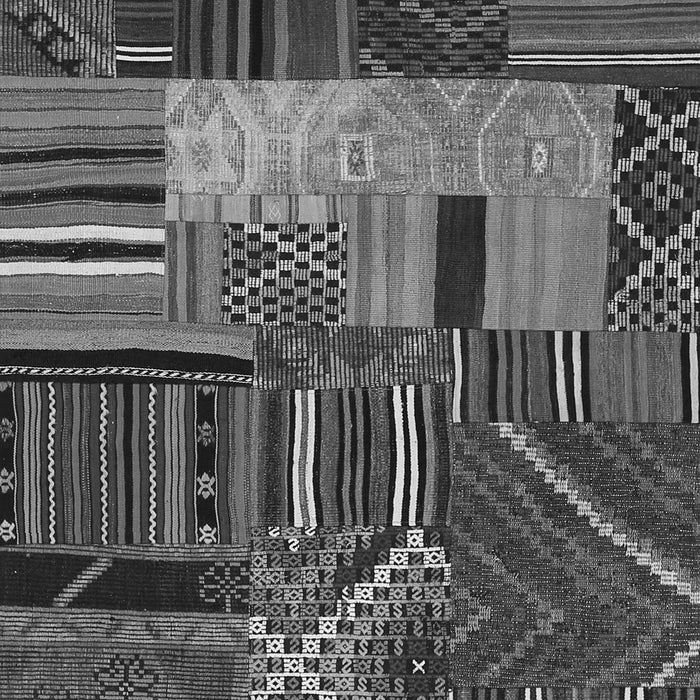 Patchwork Gray Transitional Rug, con437gry