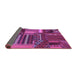 Sideview of Patchwork Purple Transitional Rug, con438pur