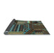 Sideview of Patchwork Light Blue Transitional Rug, con438lblu