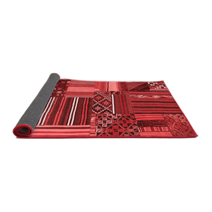 Patchwork Red Transitional Area Rugs