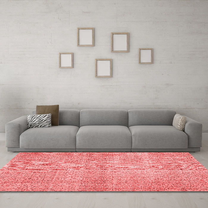 Contemporary Red Washable Rugs