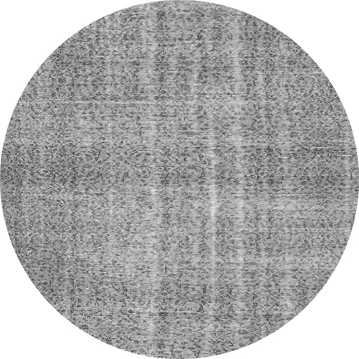 Square Abstract Gray Contemporary Rug, con439gry