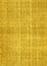 Abstract Yellow Contemporary Rug, con439yw