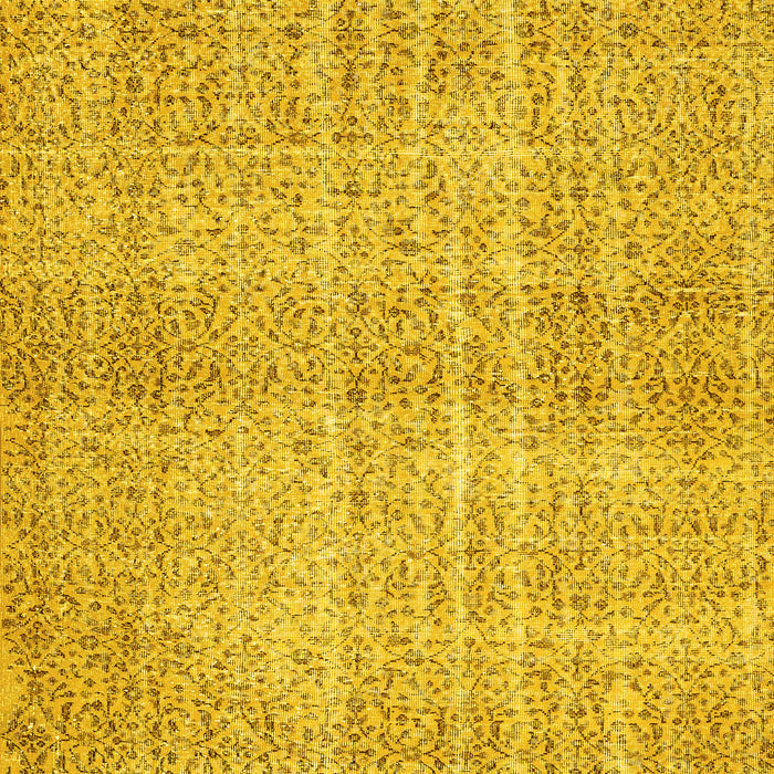 Abstract Yellow Contemporary Rug, con439yw