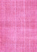 Machine Washable Abstract Pink Contemporary Rug, wshcon439pnk