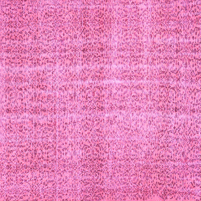 Square Abstract Pink Contemporary Rug, con439pnk
