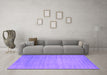 Machine Washable Abstract Purple Contemporary Area Rugs in a Living Room, wshcon43pur