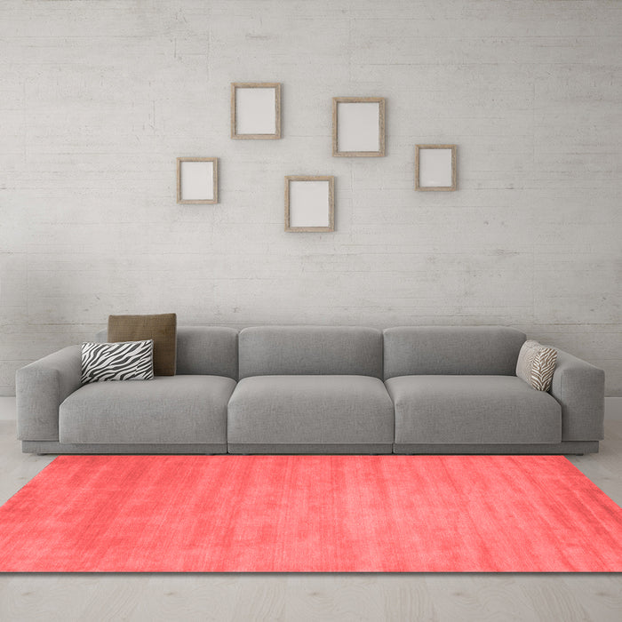 Contemporary Red Washable Rugs