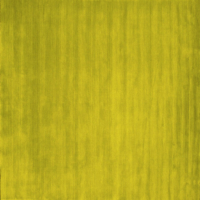 Square Machine Washable Abstract Yellow Contemporary Rug, wshcon43yw