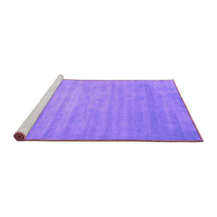 Sideview of Machine Washable Abstract Purple Contemporary Area Rugs, wshcon43pur