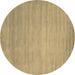 Round Machine Washable Abstract Brown Contemporary Rug, wshcon43brn