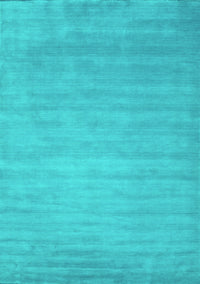 Abstract Turquoise Contemporary Rug, con43turq