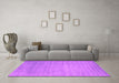 Machine Washable Abstract Pink Contemporary Rug in a Living Room, wshcon43pnk