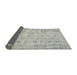 Thickness of Contemporary Gray Modern Rug, con440