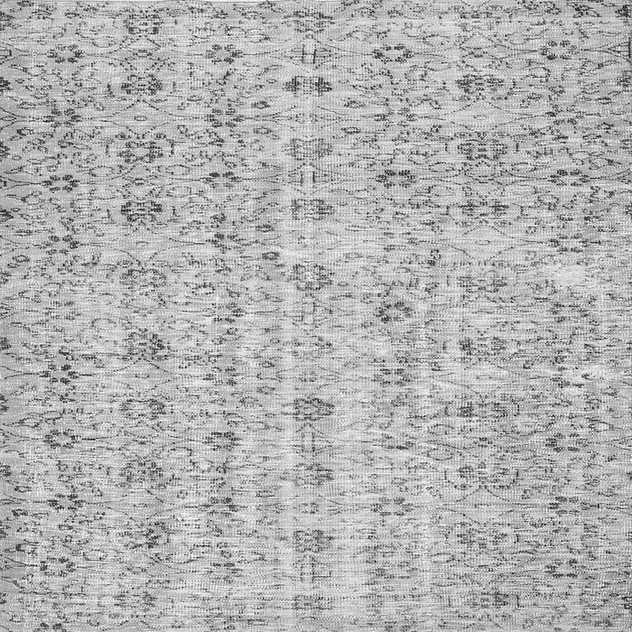 Round Machine Washable Abstract Gray Contemporary Rug, wshcon440gry