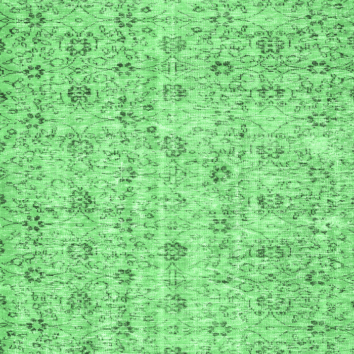 Machine Washable Abstract Emerald Green Contemporary Area Rugs, wshcon440emgrn
