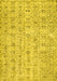 Abstract Yellow Contemporary Rug, con440yw