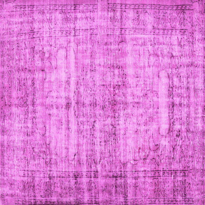 Square Abstract Pink Contemporary Rug, con441pnk