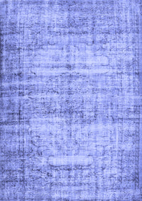 Abstract Blue Contemporary Rug, con441blu