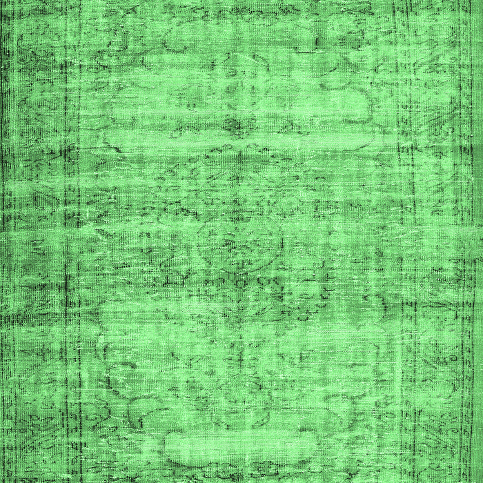 Machine Washable Abstract Emerald Green Contemporary Area Rugs, wshcon441emgrn