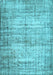 Machine Washable Abstract Light Blue Contemporary Rug, wshcon441lblu