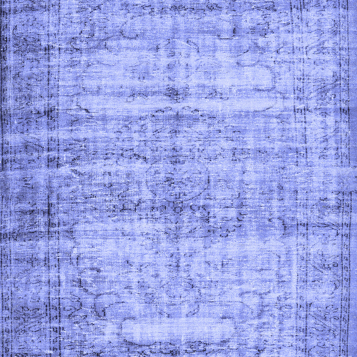 Abstract Blue Contemporary Rug, con441blu